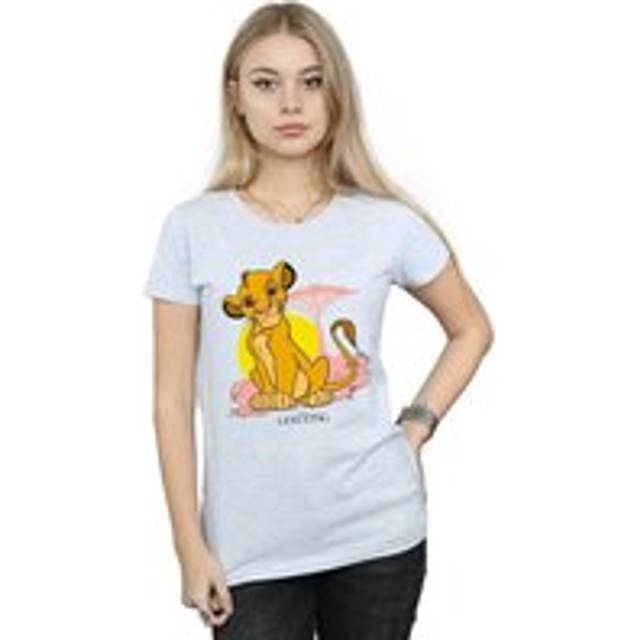 The Lion King Simba Pastel Cotton T-Shirt - Grey - XXL
