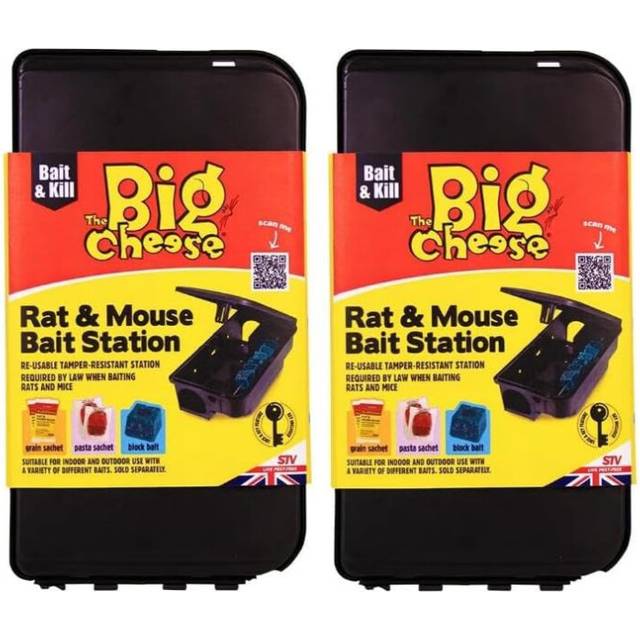 Rat & Mouse Bait Station, Twin-Pack