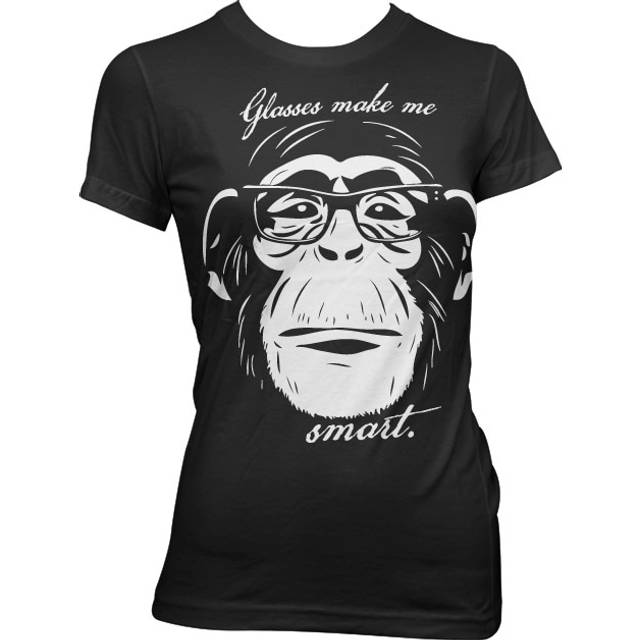 Hybris glasses makes me smart girly tee damen t-shirt black