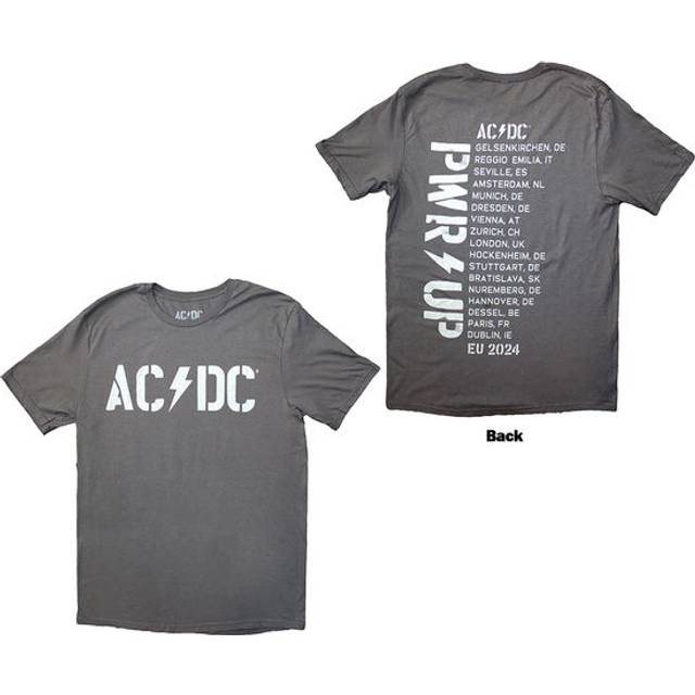 Ac/dc logo pwr-up eu tour '24 official tee t-shirt mens