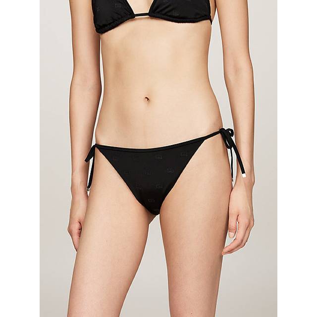 TOMMY HILFIGER Cheeky String St Embroidered |Svart |L