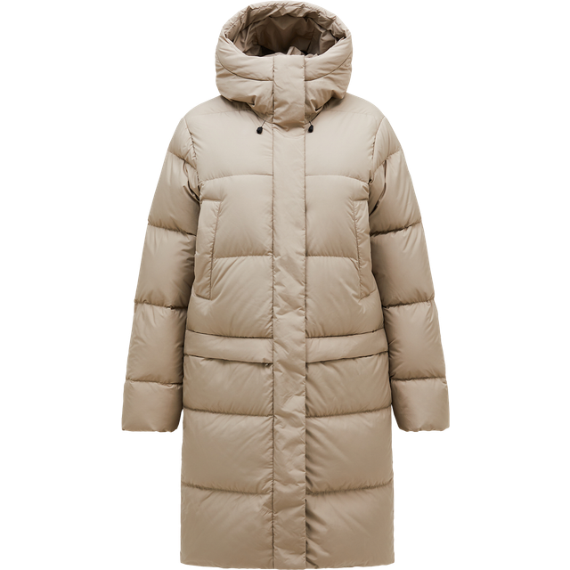 Peak Performance, Kappa, Dam, S, Quiltad dunjacka med huva - beige (S)