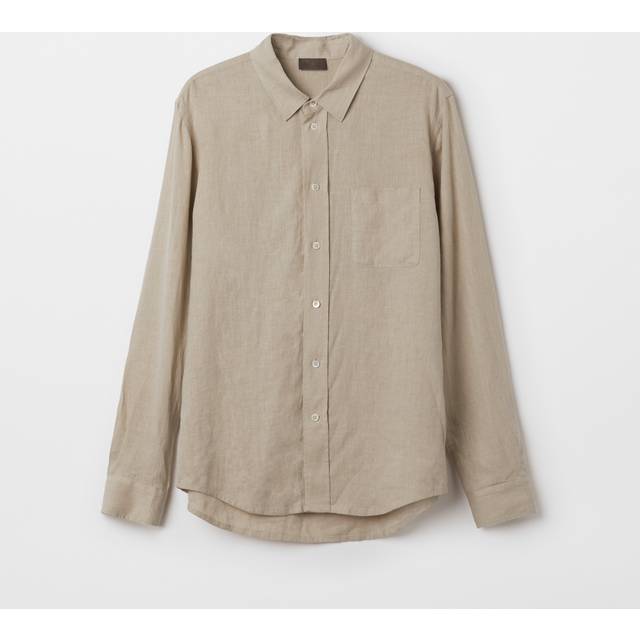 Men's Linen Shirt - Pale Khaki (52)