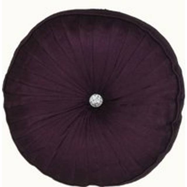 Diamond Round Polyester Cushion Cover (43x43 cm) - Aubergine - 43cm x 43cm
