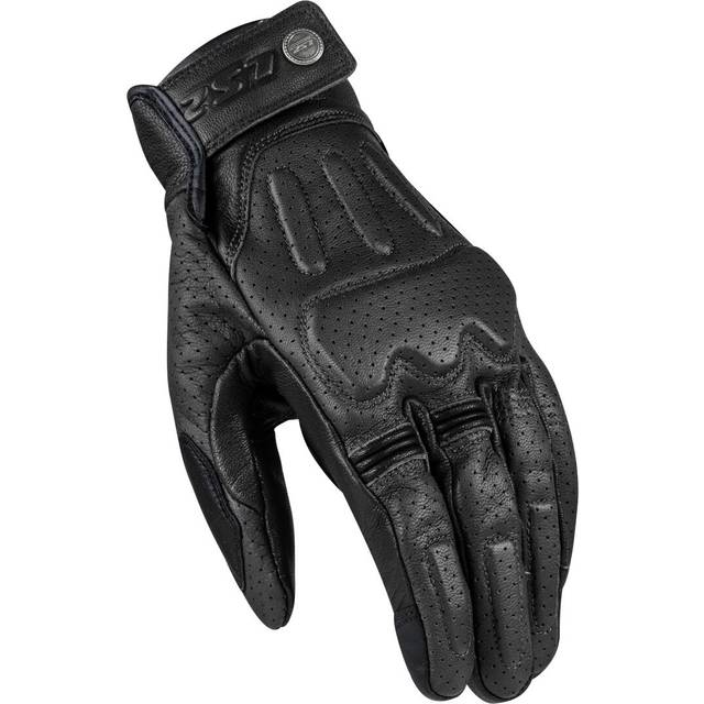 LS2 Rust perforated Motocycle Gloves, black, Size 2XL for Men