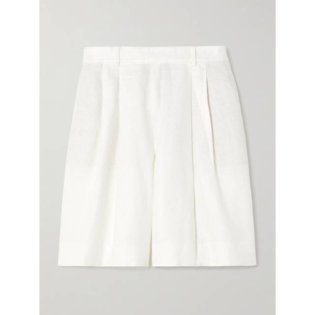 Polo Ralph Lauren Linen-Blend High-Waisted Shorts - US 8/UK 12 - White