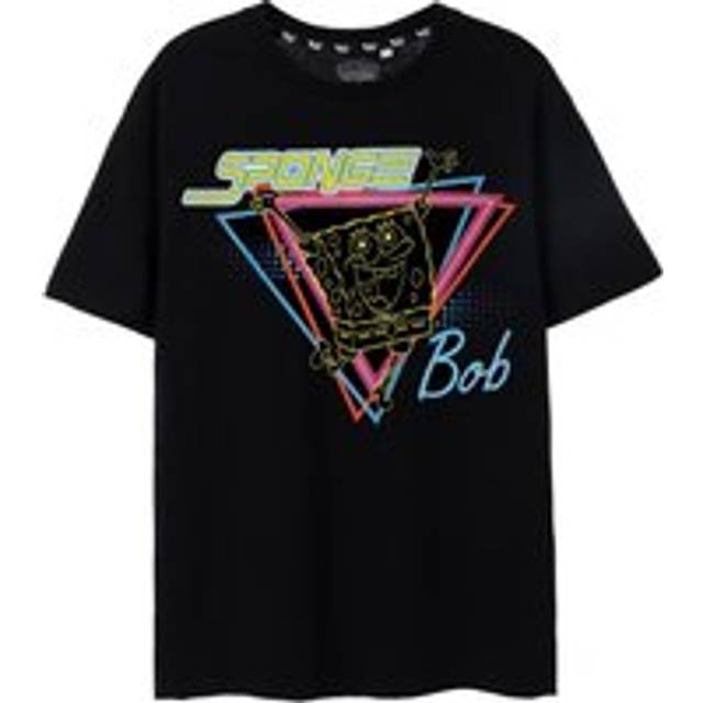 (X-Large) SpongeBob SquarePants Short Sleeved T-Shirt (Womens Black)