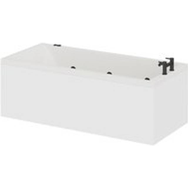 Wholesale Domestic Summit 6 Jet V-Tec Single Ended Whirlpool Bath | Matt Black | Metal/Plastic | 1800mm x 800mm