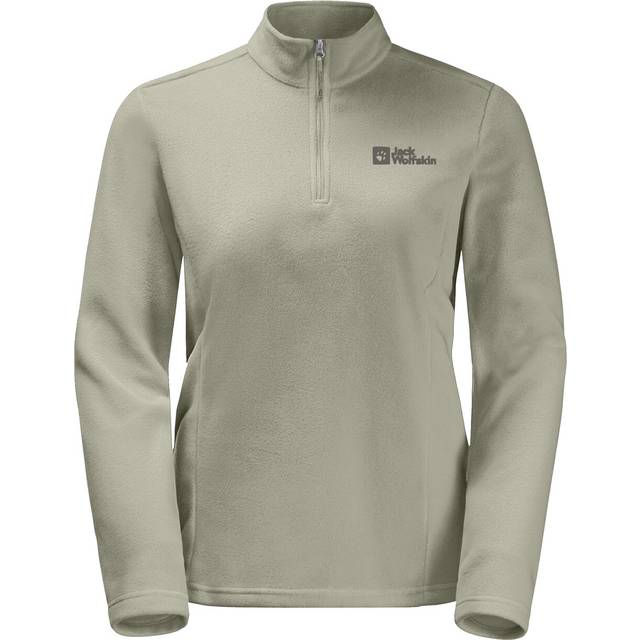 Women's Jack Wolfskin Womens Taunus Half Zip Pullover Fleece - Tan - Size: 10/8