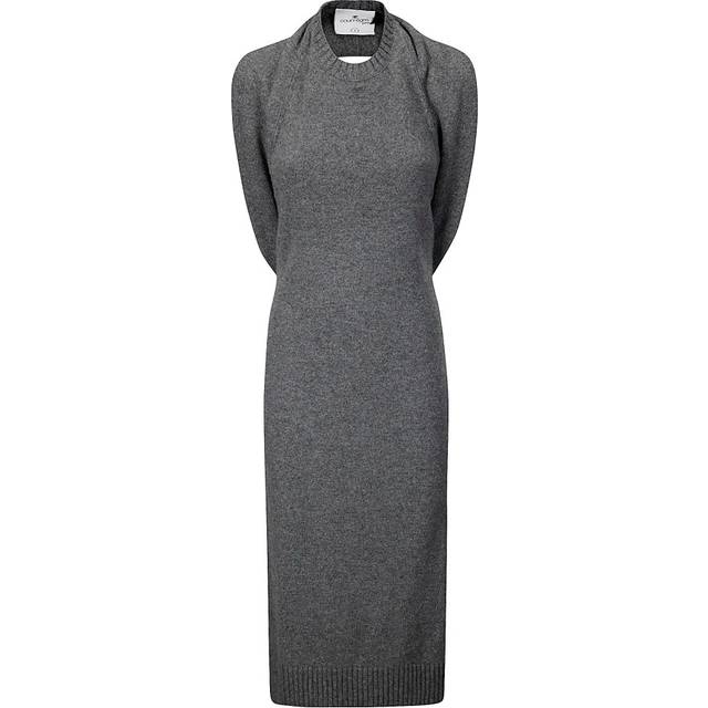 Courrèges, Klänning, Dam, M, Lammull Midiklänning Multi-Styling