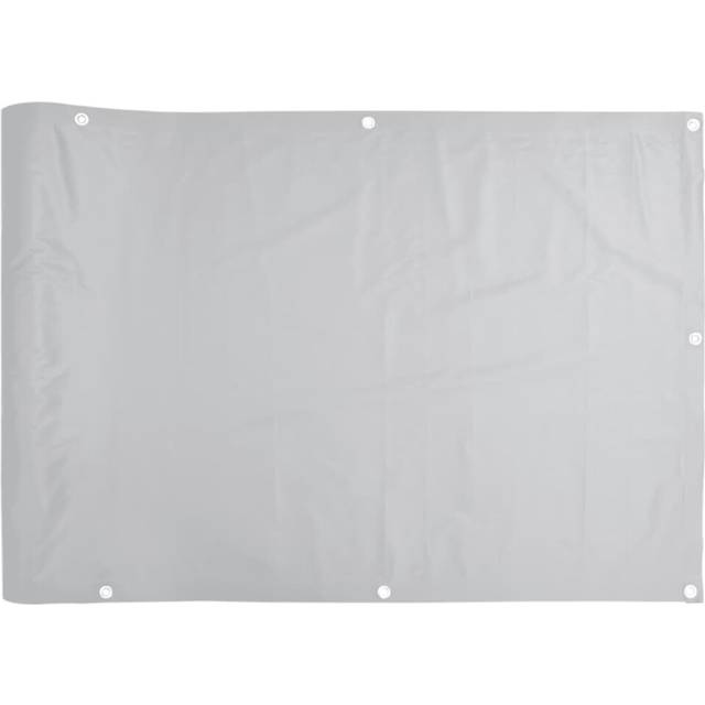 vidaXL Insynsskydd för balkong grå 400x75 cm PVC