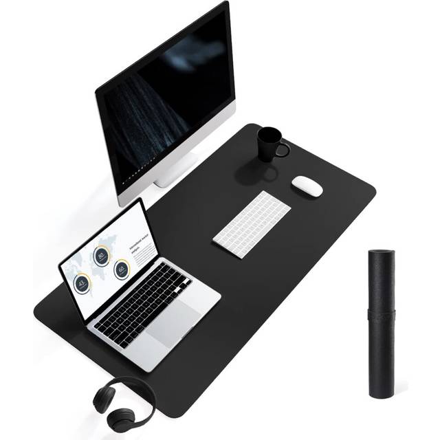 Non-Slip Desk Pad, Waterproof PVC Leather Desk Table Protector, Ultra Thin Large Mouse Pad, Easy Clean Laptop Desk Writing Mat for Office