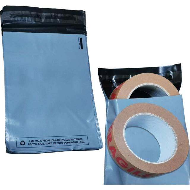 Strong 6.5 x 9 Inch Postage Bags Mailing Bags for Posting - Parcel Packaging Mail Bags, 100% Recyclable Shipping Postal Delivery Packaging Bags - (200