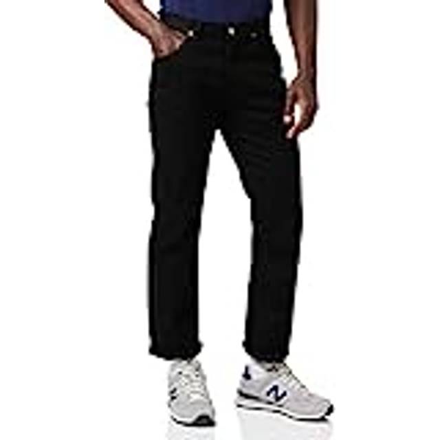 Lee Brooklyn raka herrjeans, Ren svart, 48W / 34L