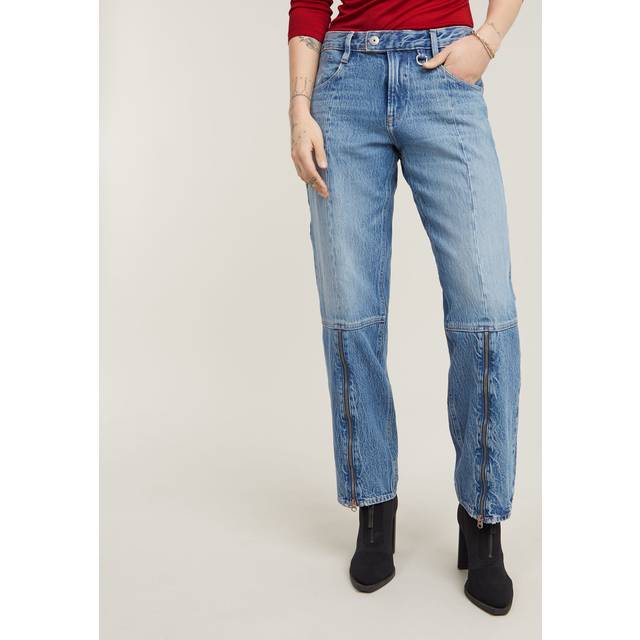 Judee Biker Low Waist Loose Jeans - Light blue - Women - 24-30