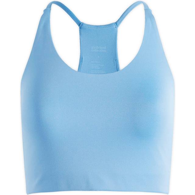 Girlfriend Collective Women's Training Float Cleo Halter Bra - Blue, Blue, Size S, Women