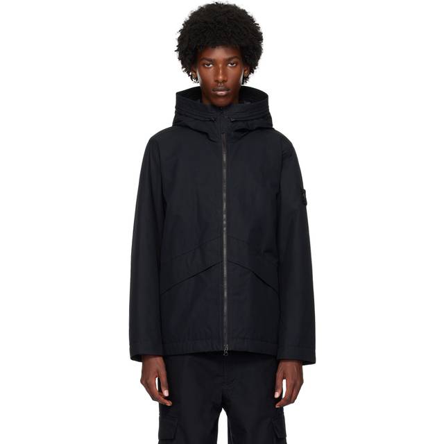Stone Island Ghost Weatherproof Cotton Canvas jacket Black