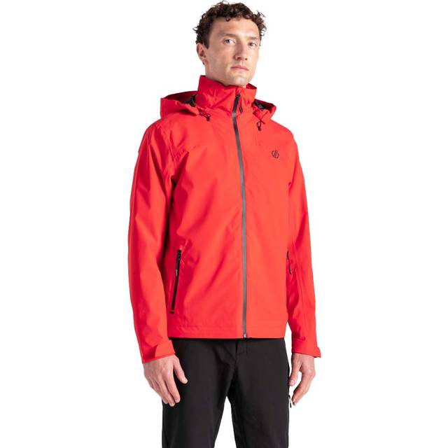 Dare 2b Men's Water-repellent Switch Out II Waterproof Jacket Seville Red, Size: S