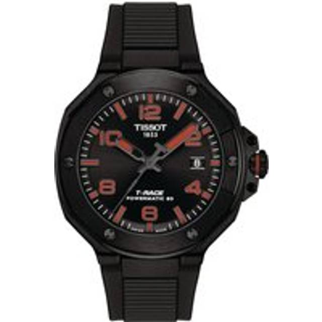 TISSOT T-Race Powermatic 80 41MM Black Silicone Men's Watch T141.807.37.057.00 / T1418073705700 - 41 mm