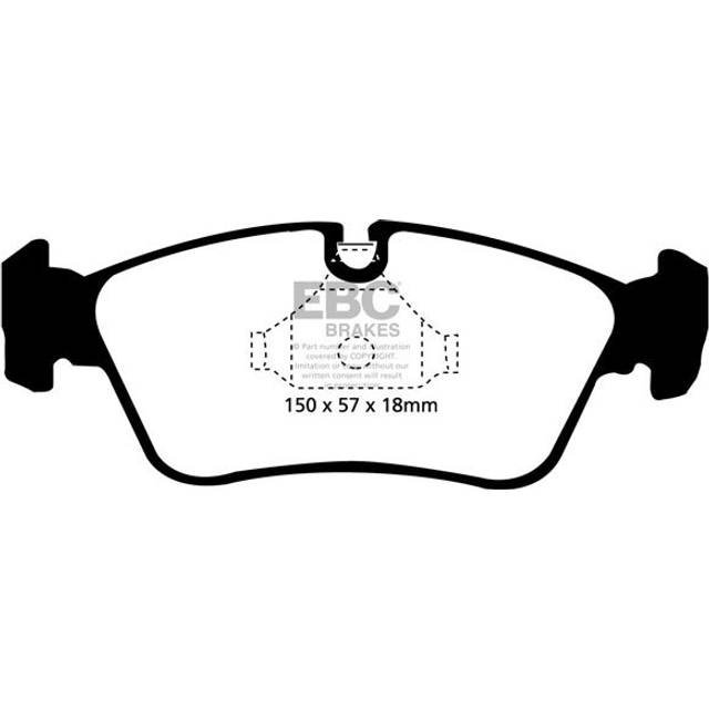EBC Brakes Yellowstuff Performance Brake Pads - Front Pad Set - ATE Calipers