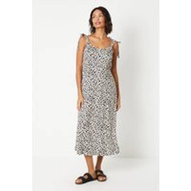 Dorothy perkins animal midi dress womens daywear dresses