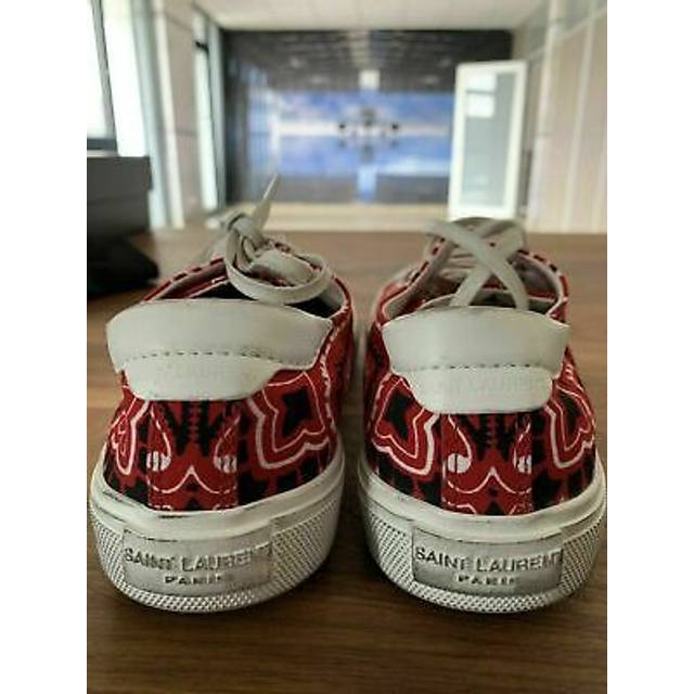 Saint Laurent Ysl Bedford Bandana Sneakers Trainers Shoes 37.5