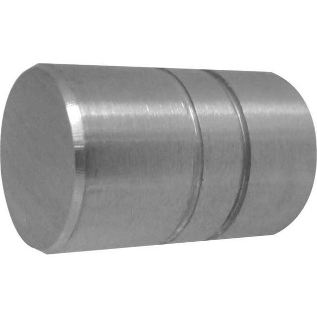 Cylinder cupboard knob for drawers dressers cupboards and cabinets - steel