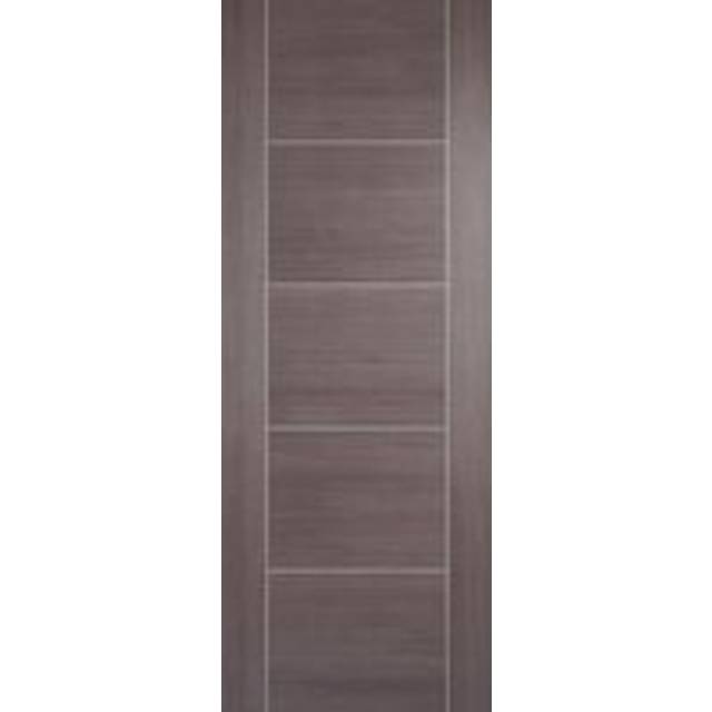 LPD Vancouver Medium Grey Laminate - Prefinished Internal Door (Size: 1981 x 762mm, Thickness: 44mm, Fire Door: Yes)