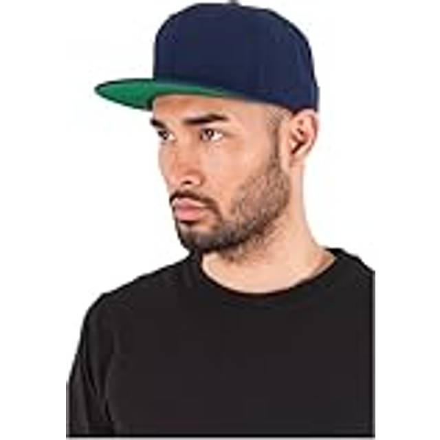 Flexfit Unisex klassisk snapback-keps, män och kvinnor, finns i över 20 färger, en storlek passar alla, marinblå, one size