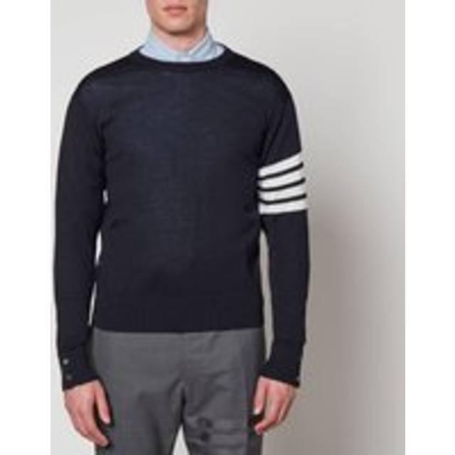 Thom Browne Striped Virgin Wool Jumper - 2/M - Blue