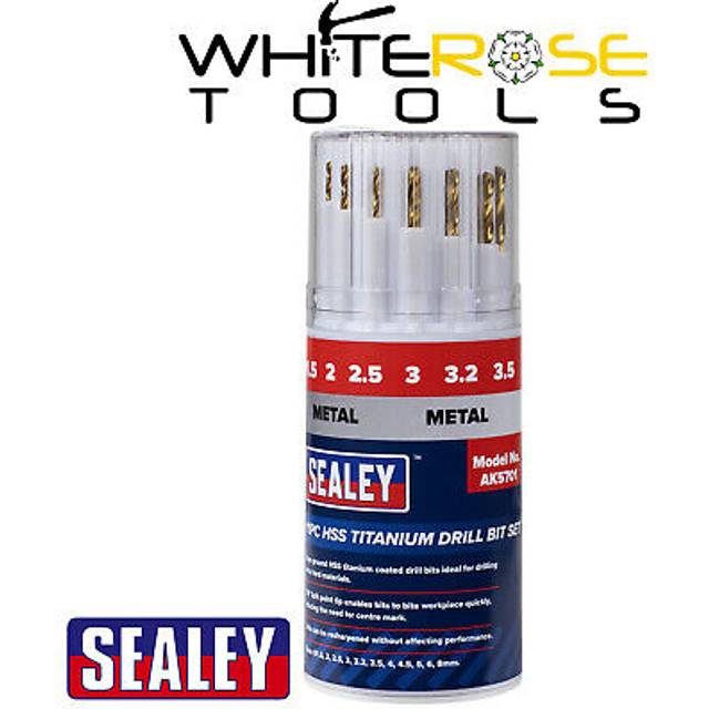 Sealey 11 Piece HSS Titanium Drill Bit Set
