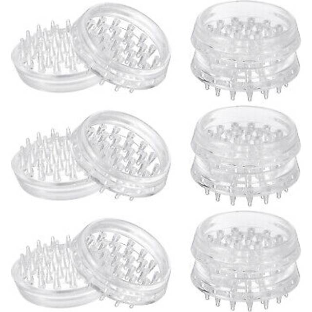 12 Pcs Carpet Protectors Spiked Caster Cups 1.46 Round Spiked Furniture Cup