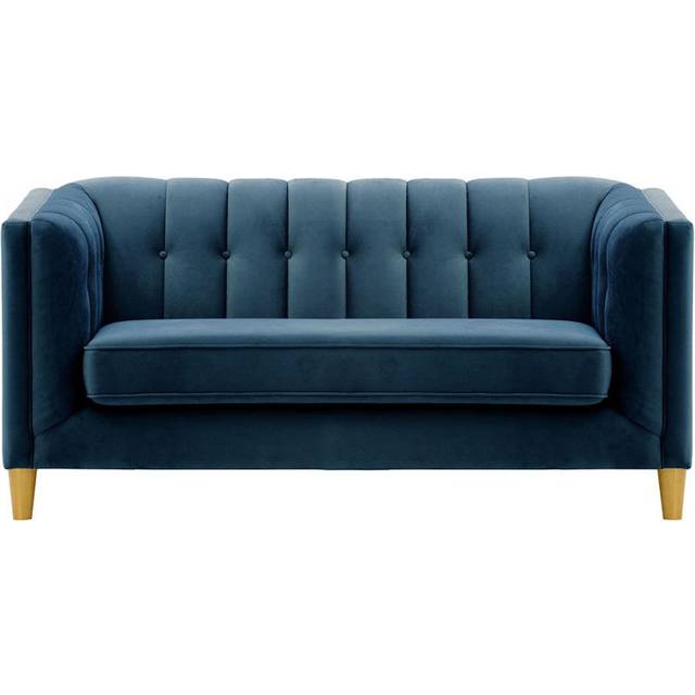 Orlis Upholstered Sofa - Navy (76cm H X 169cm W X 99cm D)