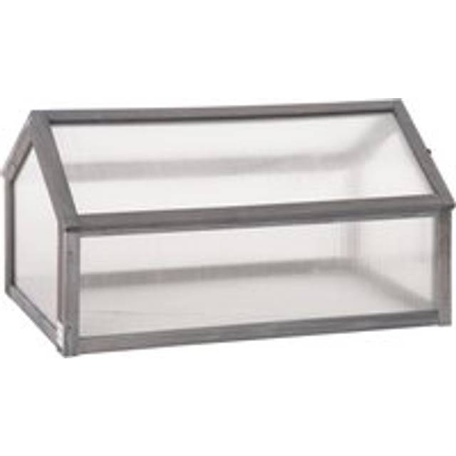 Wooden Cold Frame Garden Polycarbonate Greenhouse with Openable Top Cover
