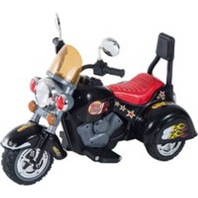 Homcom Kids Ride On Toy Car Motorbike Electric Scooter 6V Battery Operated Toy Trike-Black