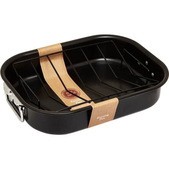 Maison by Premier Large Black Roasting Tin With Rack