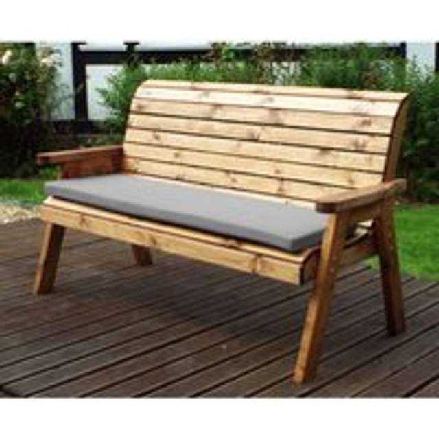 Winchester Garden Bench by Charles Taylor - 3 Seats Grey Cushions