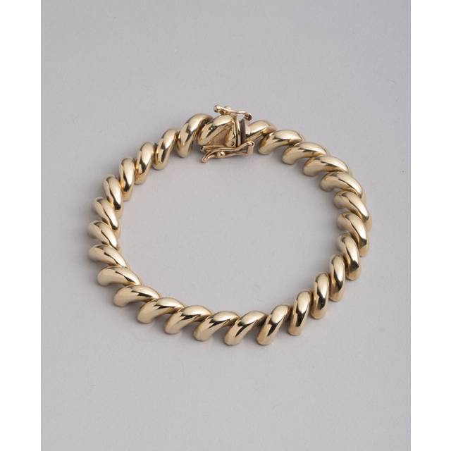 Alexis Bittar Vintage 1960S 14K Gold Italian Rope Link Bracelet | Statement Jewelry from Alexis Bittar (One Size)