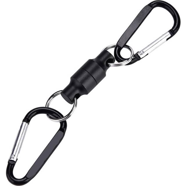 Fishing Magnetic Buckle Stainless Steel Fly Fishing Magnetic Net Release Clip Hanging Holder Lanyard Clip