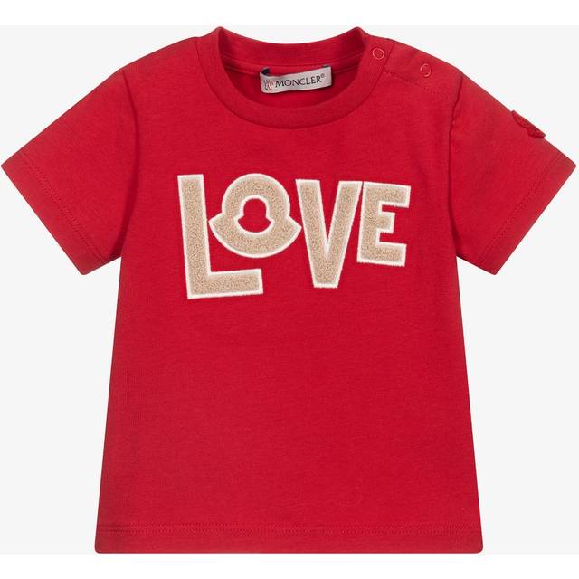Moncler Enfant Girls Red Love T-Shirt - 6-9 month