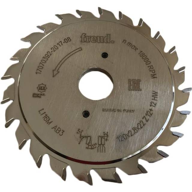 Freud LI16M Pro Industrial Circular Scoring Saw Blade 120mm 12T 22mm