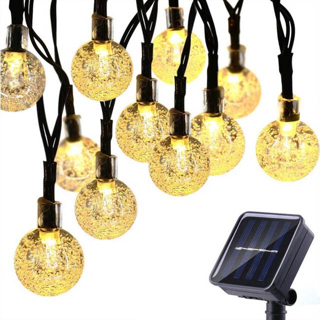 Solar Globe String Lights Outdoor Garden Decor - 100LED(12-Meter)