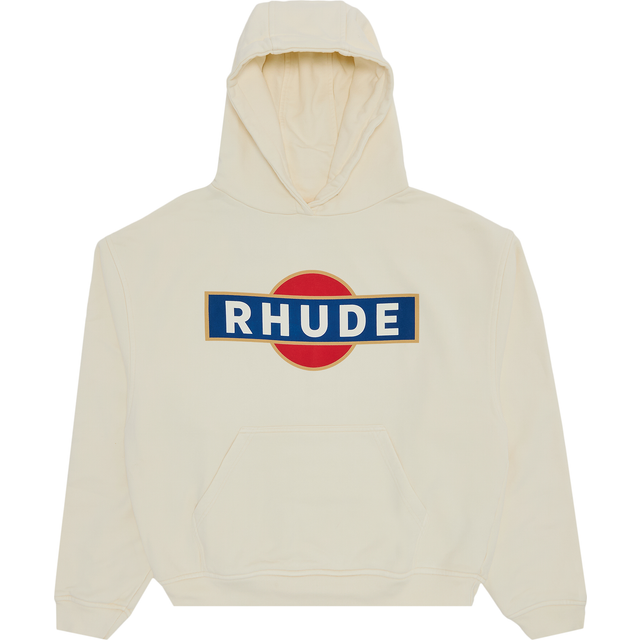Rhude Off-White Vintage Racer Hoodie - VTG WHITE - S