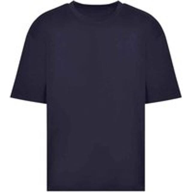 (XL, New French Navy) Awdis Unisex Adult 100 Oversized T-Shirt