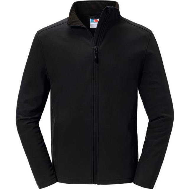 (XS, Black) Russell Mens Essential Recycled Soft Shell Jacket
