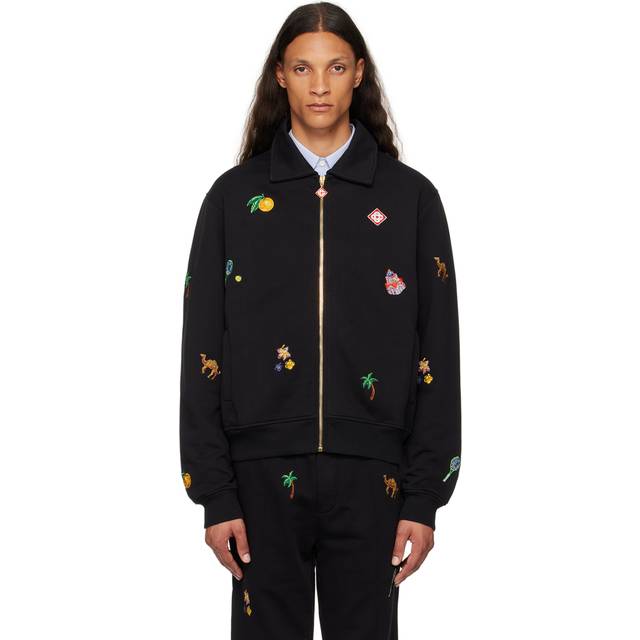 Casablanca Black Elements En Crayon Track Jacket - ELEMENTS EN CRAYON - XL