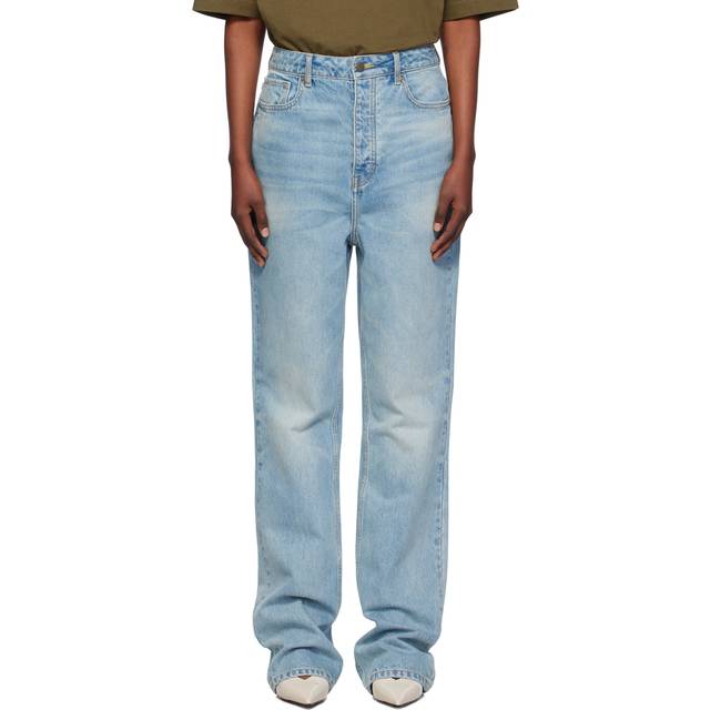 Fear of God ESSENTIALS Blue High-Waisted Jeans - VINTAGE BLUE - WAIST US 27