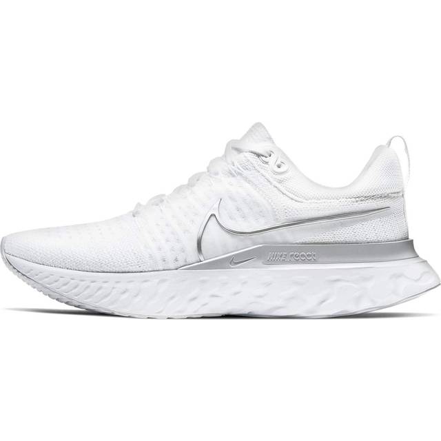 (WMNS) Nike React Infinity Run Flyknit 2 'White Metallic Silver' CT2423-102 - White/Pure Platinum/Metallic Silver - 5
