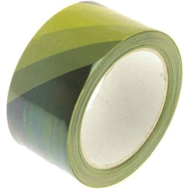 Faithfull TAPEHAZBY Hazard Warning Safety Tape - Black/ Yellow