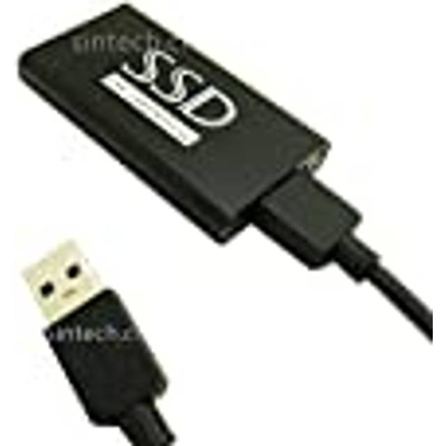 Sintech mSATA SATA III SSD USB 3.0 externt fodral, SuperSpeed upp till 6 Gb/s support UASP